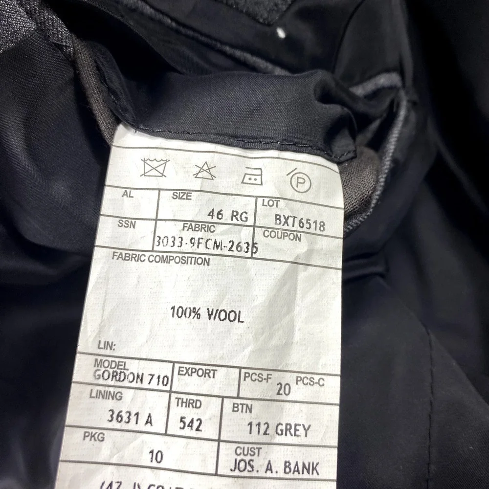 Jos. A. Bank measurements please